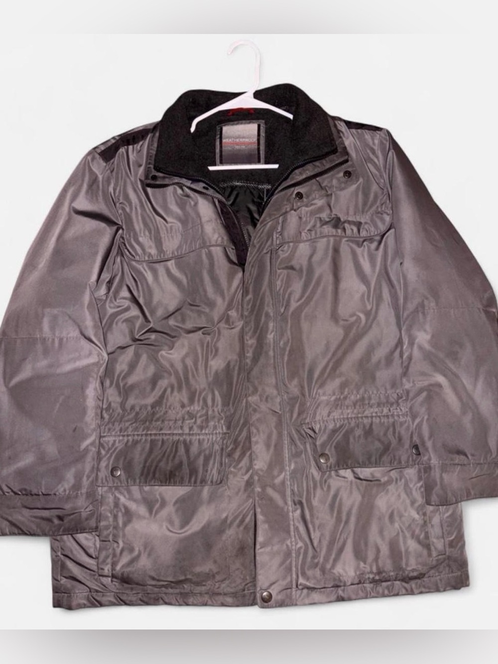 Weatherproof gray jacket w/ black lining - Men's Gray Utility Field Jacket